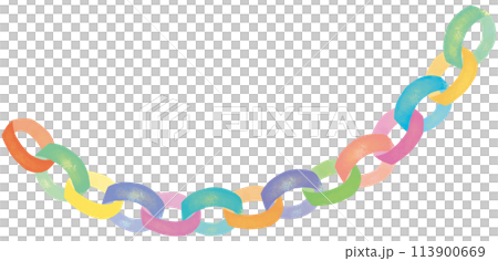 多彩的戒指裝飾的插圖 113900669