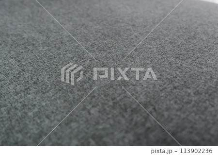 Gray fabric background. Gray fabric for furniture 113902236