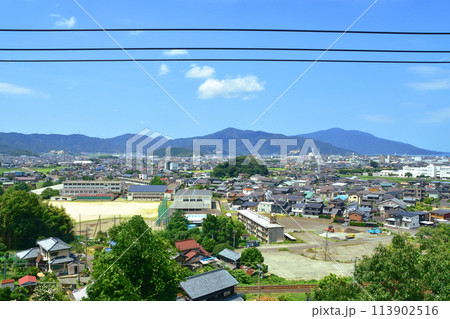 北陸本線の敦賀駅から米原駅までの車窓風景(2022年夏) 113902516