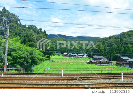 北陸本線の敦賀駅から米原駅までの車窓風景(2022年夏) 113902536