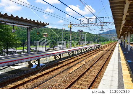 北陸本線の敦賀駅から米原駅までの車窓風景(2022年夏) 113902539