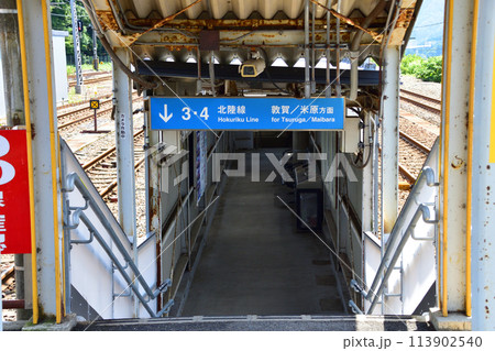 北陸本線の敦賀駅から米原駅までの車窓風景(2022年夏) 113902540