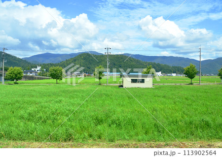 北陸本線の敦賀駅から米原駅までの車窓風景(2022年夏) 北陸本線の敦賀駅から米原駅までの車窓風景(2022年夏) 113902564