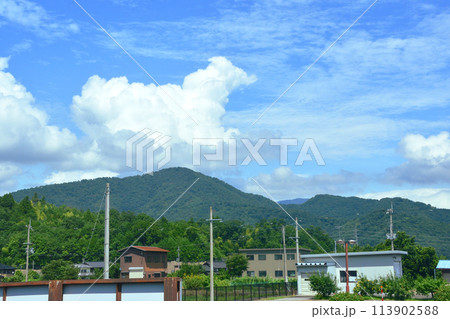 北陸本線の敦賀駅から米原駅までの車窓風景(2022年夏) 113902588