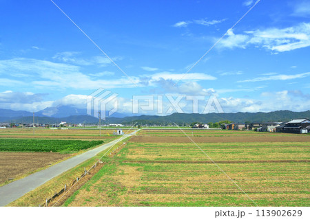 北陸本線の敦賀駅から米原駅までの車窓風景(2022年夏) 113902629