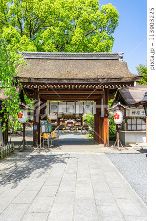 京都市北区平野宮本町の平野神社（八姓の祖神）　神門 113903225