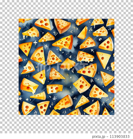 Lots of cheese pattern material 113903833