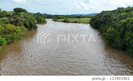 Aerial image of the apore river 113903981