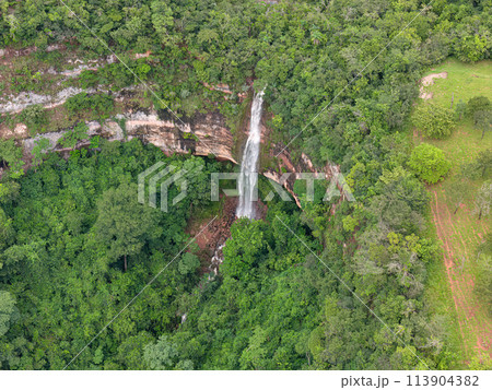 waterfall Cachoeira do Socorro natural tourist spot in Cassilandia 113904382