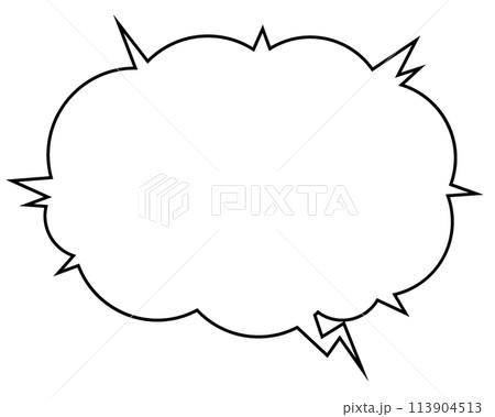ポップな吹き出し単体4 113904513
