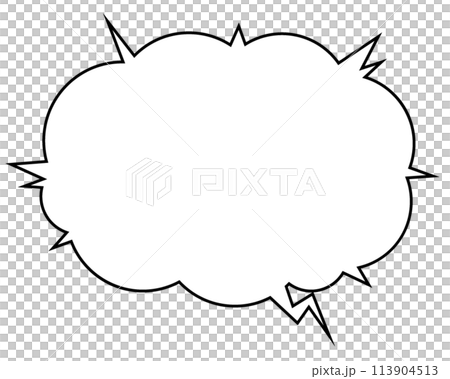 ポップな吹き出し単体4 113904513