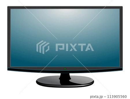 tv television monitor isolated on background. Vector illustration tv television monitor isolated on background. Vector illustration 113905560