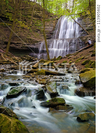 Sherman Waterfalls in Hamilton, Canada. 113905602