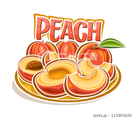 Vector logo for Peach 113905626
