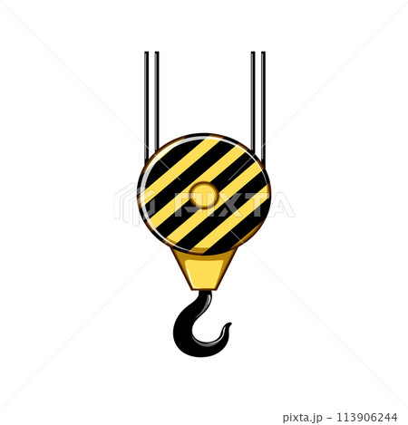 load crane hook cartoon vector illustration load crane hook cartoon vector illustration 113906244