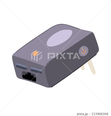 connectivity travel router cartoon vector illustration 113906308