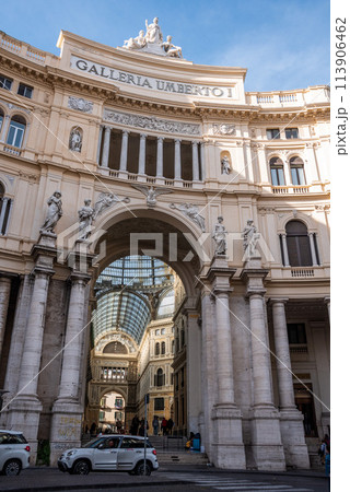 Gallery Umberto I in Naples, built in the Art Nouveau design, Italy 113906462
