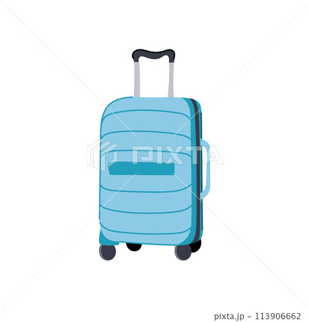 carry suitcase cartoon vector illustration 113906662
