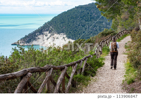 Hiking the famous Nature Trail Mergoli Vignanotica, Gargano Peninsula 113906847