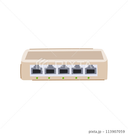traffic network switch cartoon vector illustration 113907059