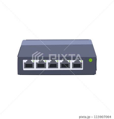 router network switch cartoon vector illustration 113907064