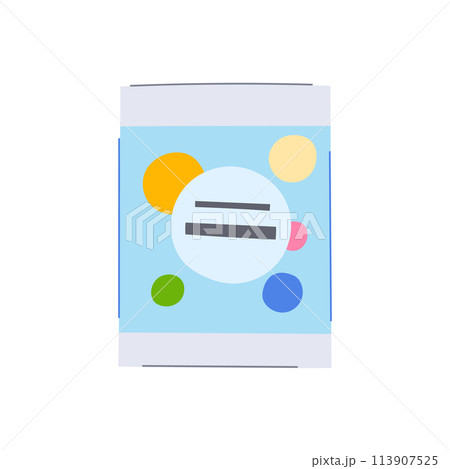 highlights annual report cartoon vector illustration 113907525