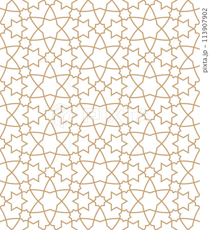 Islamic background with traditional style arabic. Seamless pattern for card, background, fabric or abstract design. Muslim ornament. Islamic background with traditional style arabic. Seamless pattern for card, background, fabric or abstract design. Muslim ornament. 113907902