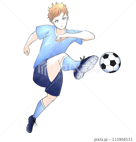 高校生 サッカー 立ち絵ポーズ集02 高校生 サッカー 立ち絵ポーズ集02 113908531