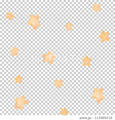 Watercolor seamless pattern with illustration of delicate yellow stars. Handmade, isolated. For children's textiles, wallpaper and clothing Watercolor seamless pattern with illustration of delicate yellow stars. Handmade, isolated. For children's textiles, wallpaper and clothing 113909118