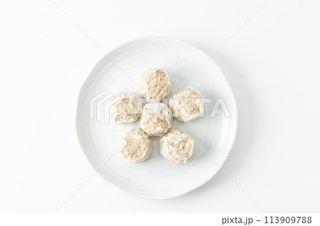 冷凍しゅうまい　白バック 113909788