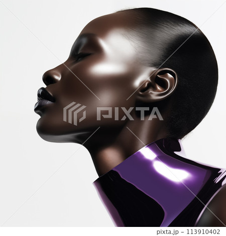 beautiful girl with makeup 113910402