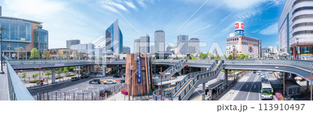 「埼玉県川口市」川口駅東口前の風景　パノラマ 113910497