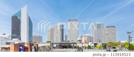 「埼玉県川口市」川口駅東口前の風景 パノラマ 「埼玉県川口市」川口駅東口前の風景 パノラマ 113910523