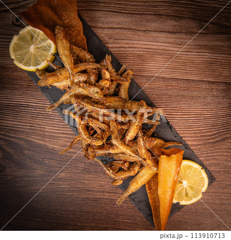 DEEP FRIED SEEFOOD, RECIPE FOR FISH, Smelt AND FRIED PITA, LEMON DEEP FRIED SEEFOOD, RECIPE FOR FISH, Smelt AND FRIED PITA, LEMON 113910713