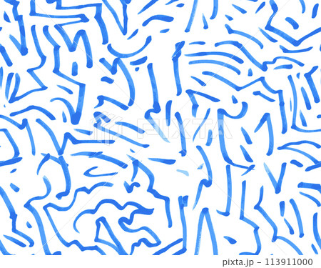 Abstract seamless pattern with hand drawn brush strokes. Vector illustration Abstract seamless pattern with hand drawn brush strokes. Vector illustration 113911000