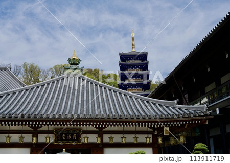 宝塚市の中山寺の五重塔 113911719