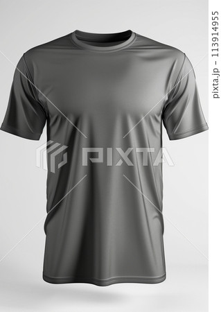 A man is wearing a gray shirt A man is wearing a gray shirt 113914955