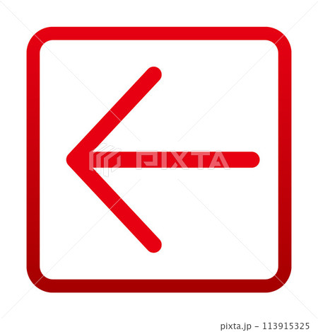 スクエア矢印：丸-L 113915325