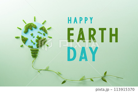 World environment day, earth day, save earth and eco concept. Concept of handmade globe on pastel background. World environment day, earth day, save earth and eco concept. Concept of handmade globe on pastel background. 113915370