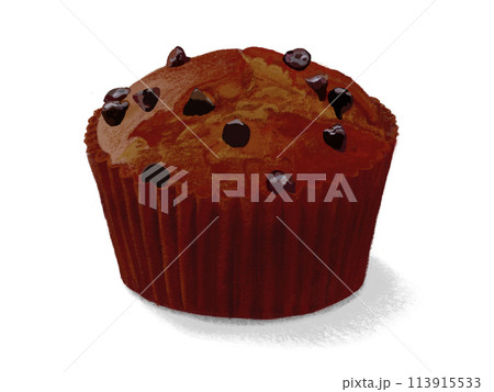 チョコカップケーキ（チョコチップ付き）1個 113915533