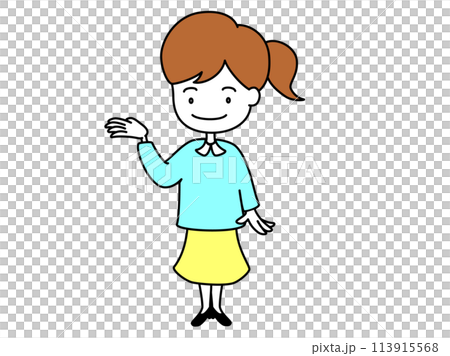 一個用手掌引導的女人 113915568