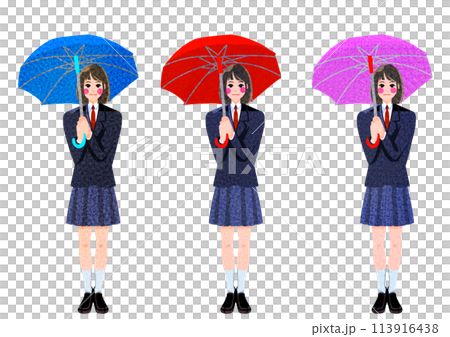 梅雨の高校生 113916438