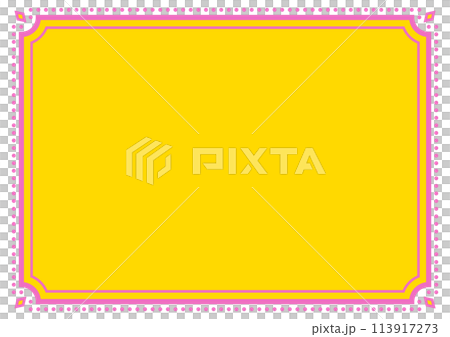 インド風の飾りフレーム。ベクターデータ。 113917273