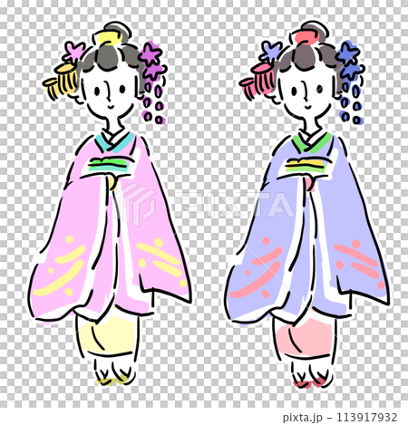 かわいい舞妓さん かわいい舞妓さん 113917932