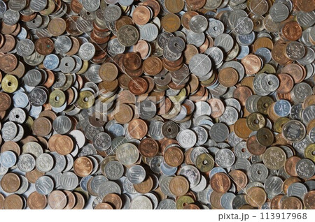 未整理の日本の現行硬貨 未整理の日本の現行硬貨 113917968