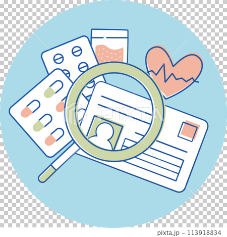 アイコン 3色 〇 医療DX アイコン 3色 〇 医療DX 113918834