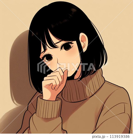 悩み、困っている女性 悩み、困っている女性 113919386