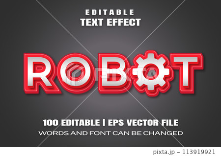 Text effects Robot 113919921