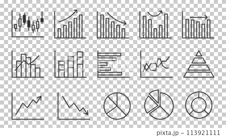 Various graph icon set Various graph icon set 113921111
