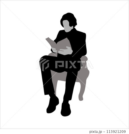Man reading books silhouette, silhouettes of people with a book, people standing, sitting and lying reading book Man reading books silhouette, silhouettes of people with a book, people standing, sitting and lying reading book 113921209
